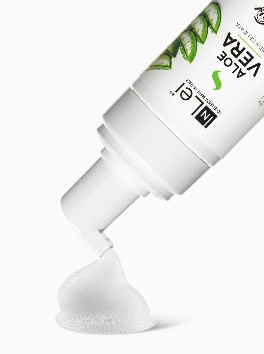 Inlei Mousse ALOE VERA delikatna pianka szampon do mycia i demakijażu 100ml