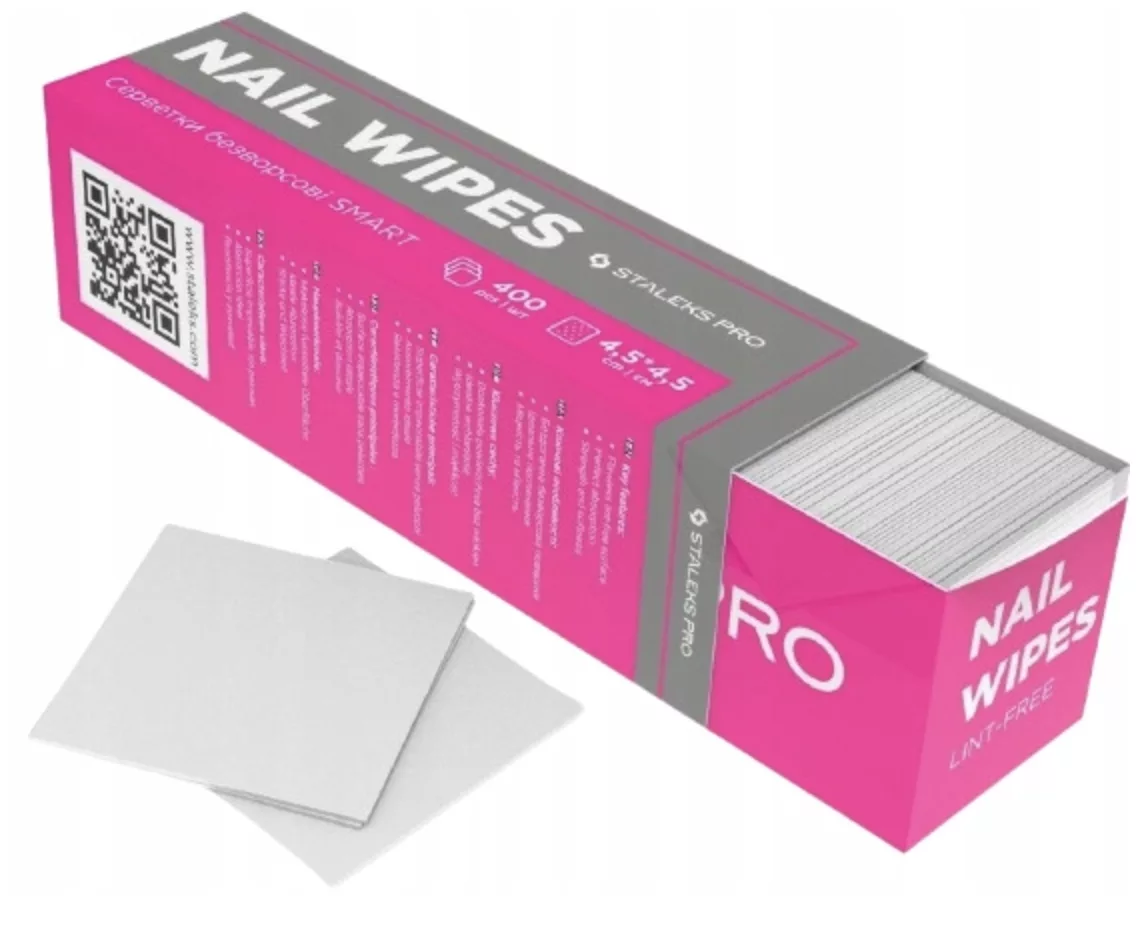 Staleks waciki kosmetyczne bezpyłowe do paznokci SMART 400 szt. WS-400