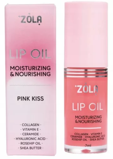 ZOLA Olejek odżywka do pielęgnacji ust Pink Kiss 7 ml