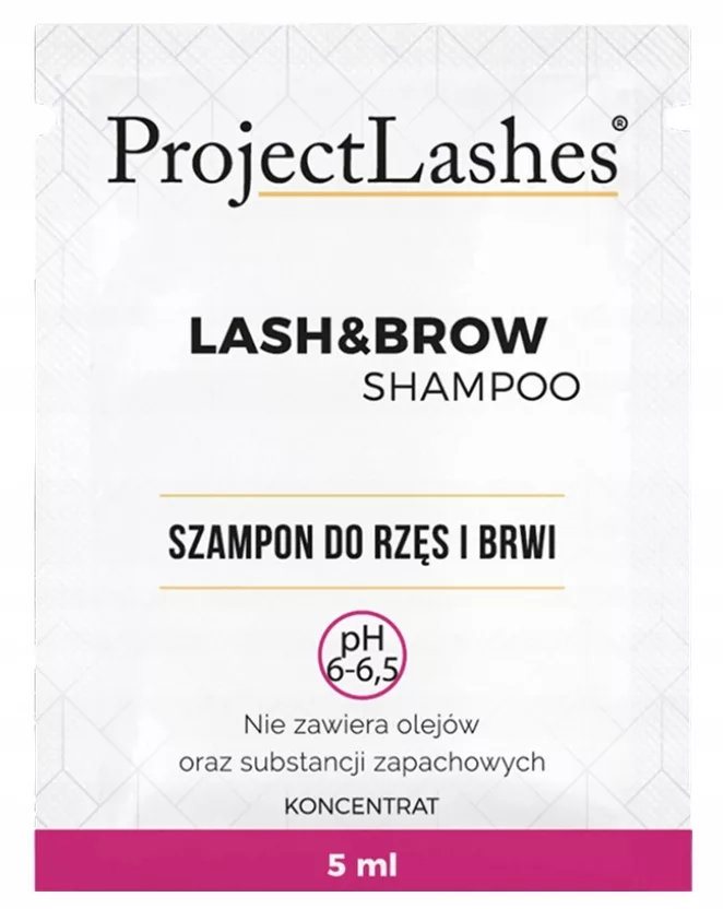 SZAMPON DO RZĘS ProjectLashes KONCENTRAT 5 ml niskie 6,5pH