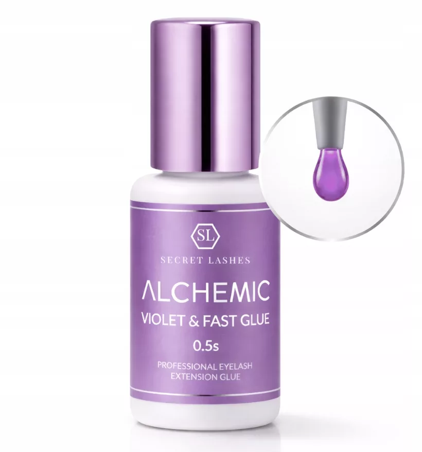 Klej do przedłużania rzęs Secret Lashes Alchemic Violet – przezroczysty