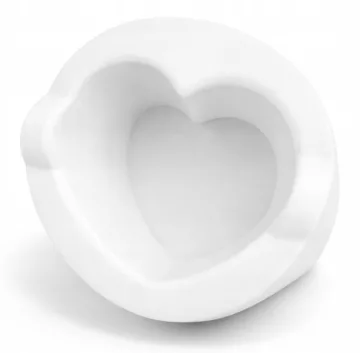 Silikonowy pojemnik do podgrzewacza serce ProjectLashes biały