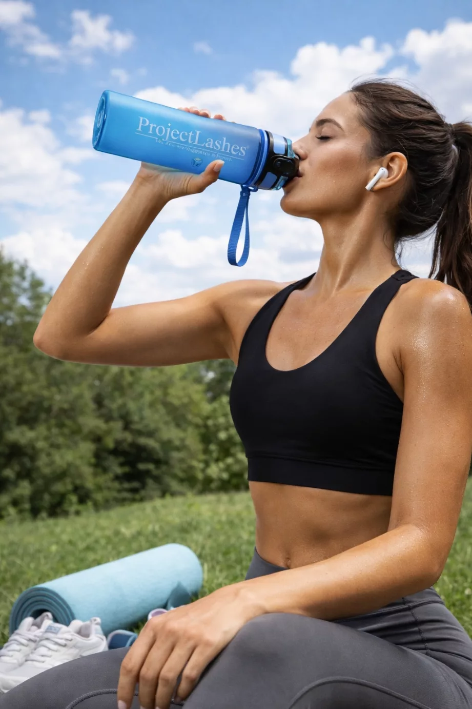 Butelka bidon sportowy reklamowy ProjectLashes 500ml