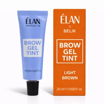 Farba do brwi ELAN Brow Gel Tint LIGHT BROWN , 20 ml (w tubie) farbka