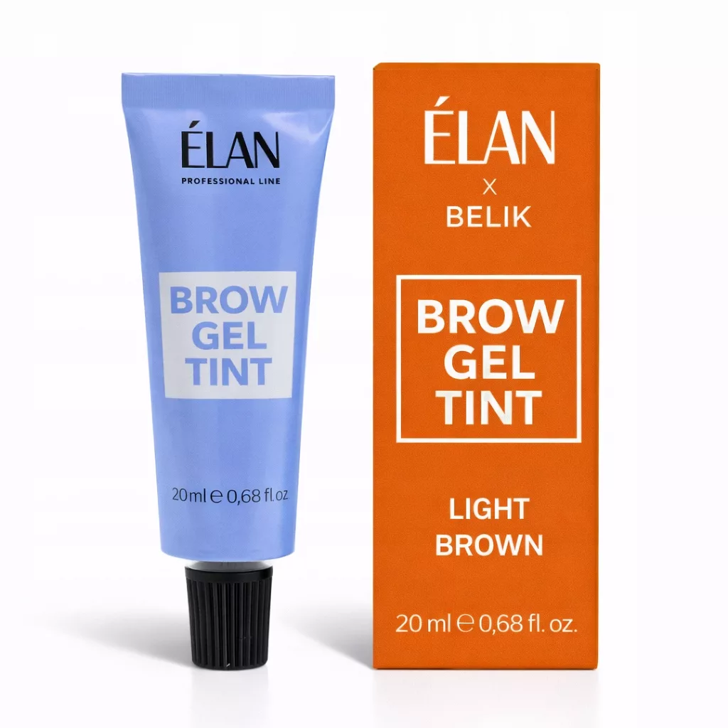 Farba do brwi ELAN Brow Gel Tint LIGHT BROWN , 20 ml (w tubie) farbka