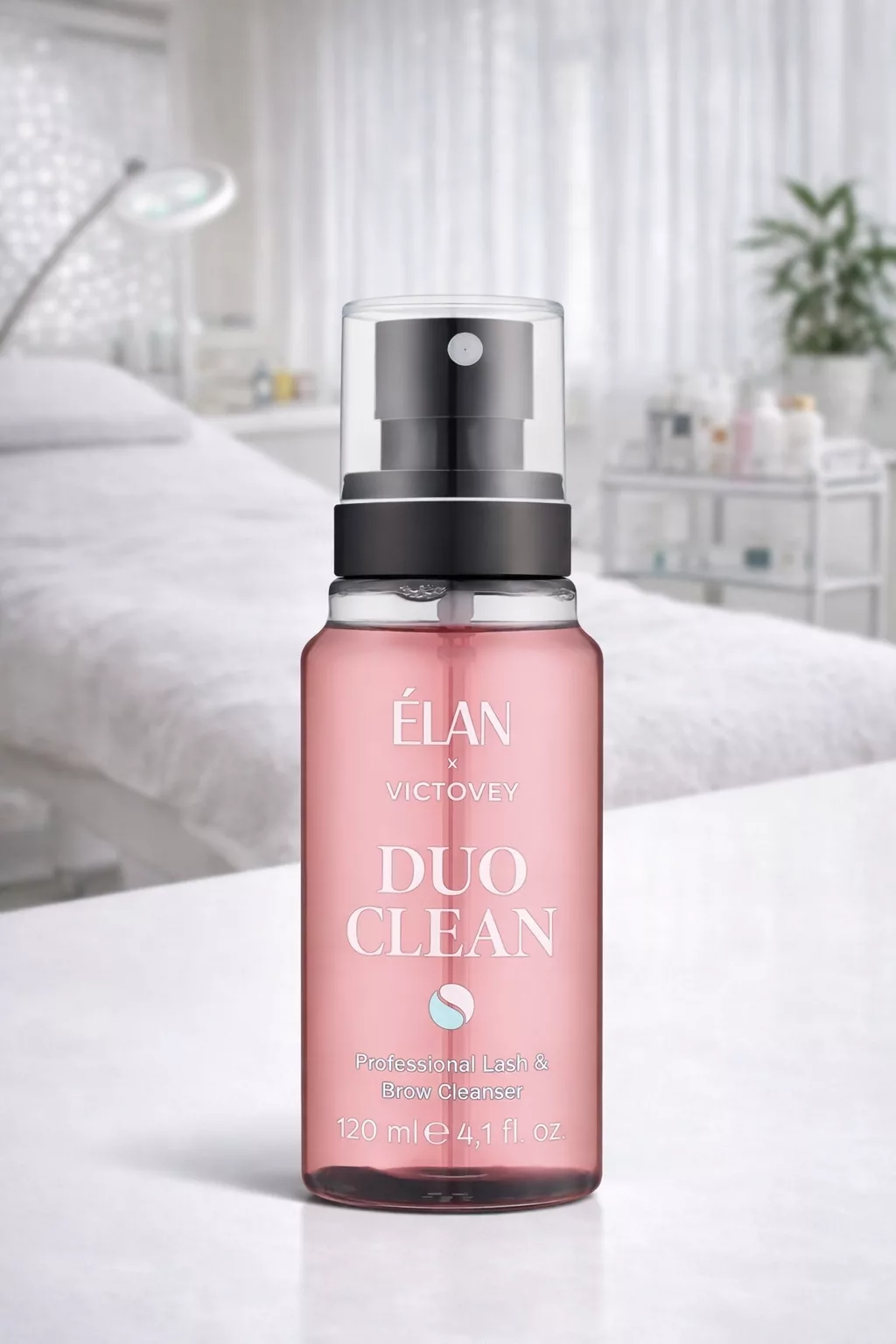 ELAN DuoClean Profesjonalny płyn szampon do mycia rzęs i brwi 120 ml