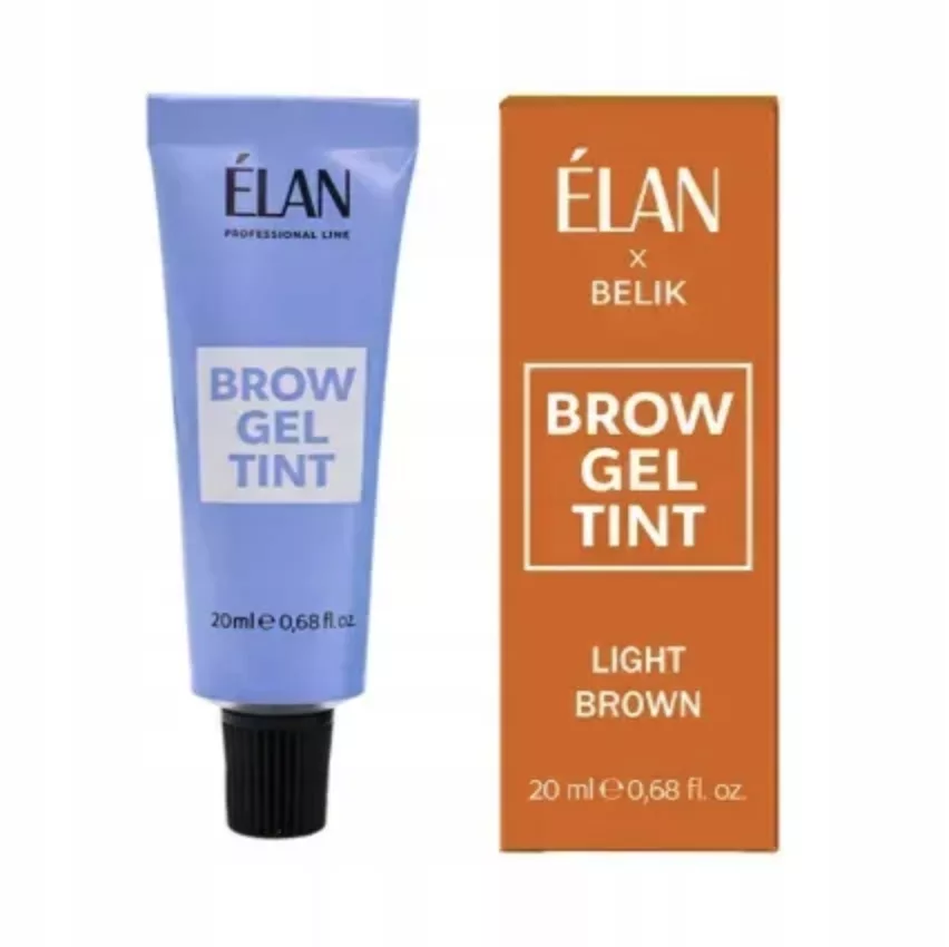 Farba do brwi ELAN Brow Gel Tint LIGHT BROWN , 20 ml (w tubie) farbka