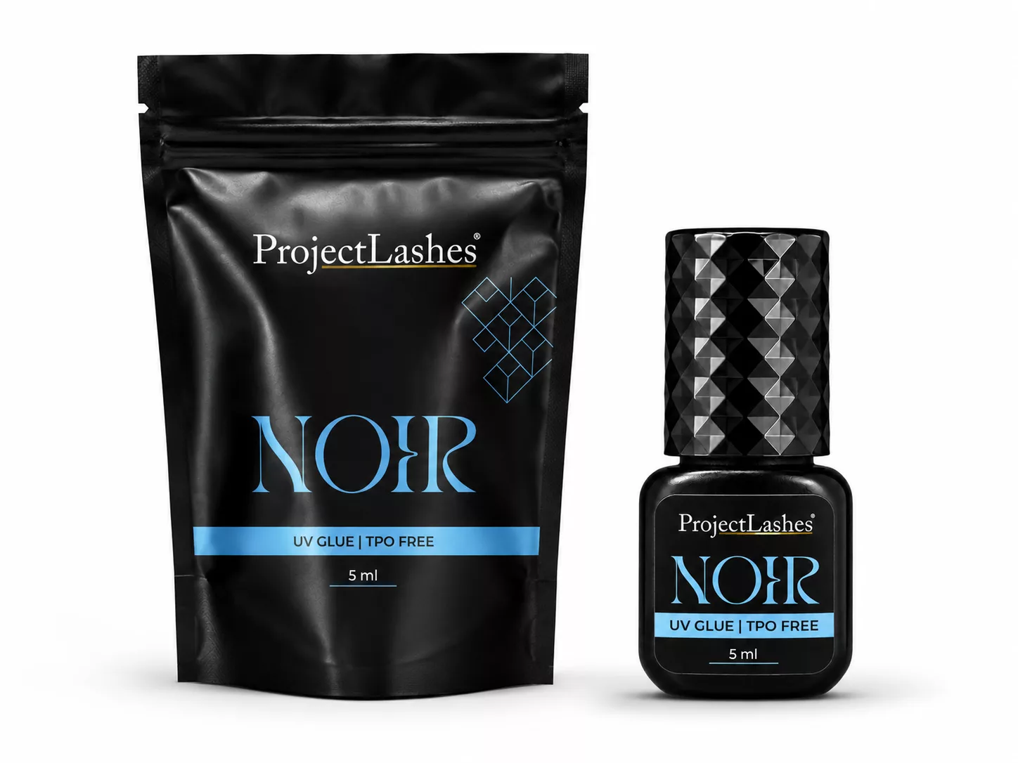 Klej do przedłużania rzęs UV LED ProjectLashes NOIR czarny 5ml bez TPO