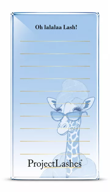 Lash holder podstawka do rzęs stacja rzęsowa 7x14 cm Blue Giraffe