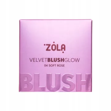 Róż do policzków wypiekany różowy Zola Velvet Blush Glow 04 Soft Rose