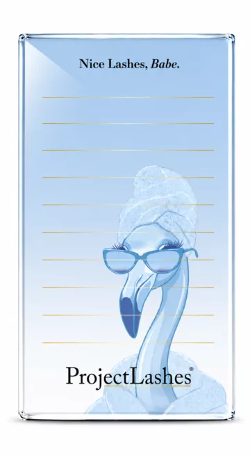 Lash holder podstawka do rzęs stacja rzęsowa 7x14 cm Blue Flamingo