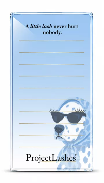 Lash holder podstawka do rzęs stacja rzęsowa 7x14 cm Blue Dalmatian