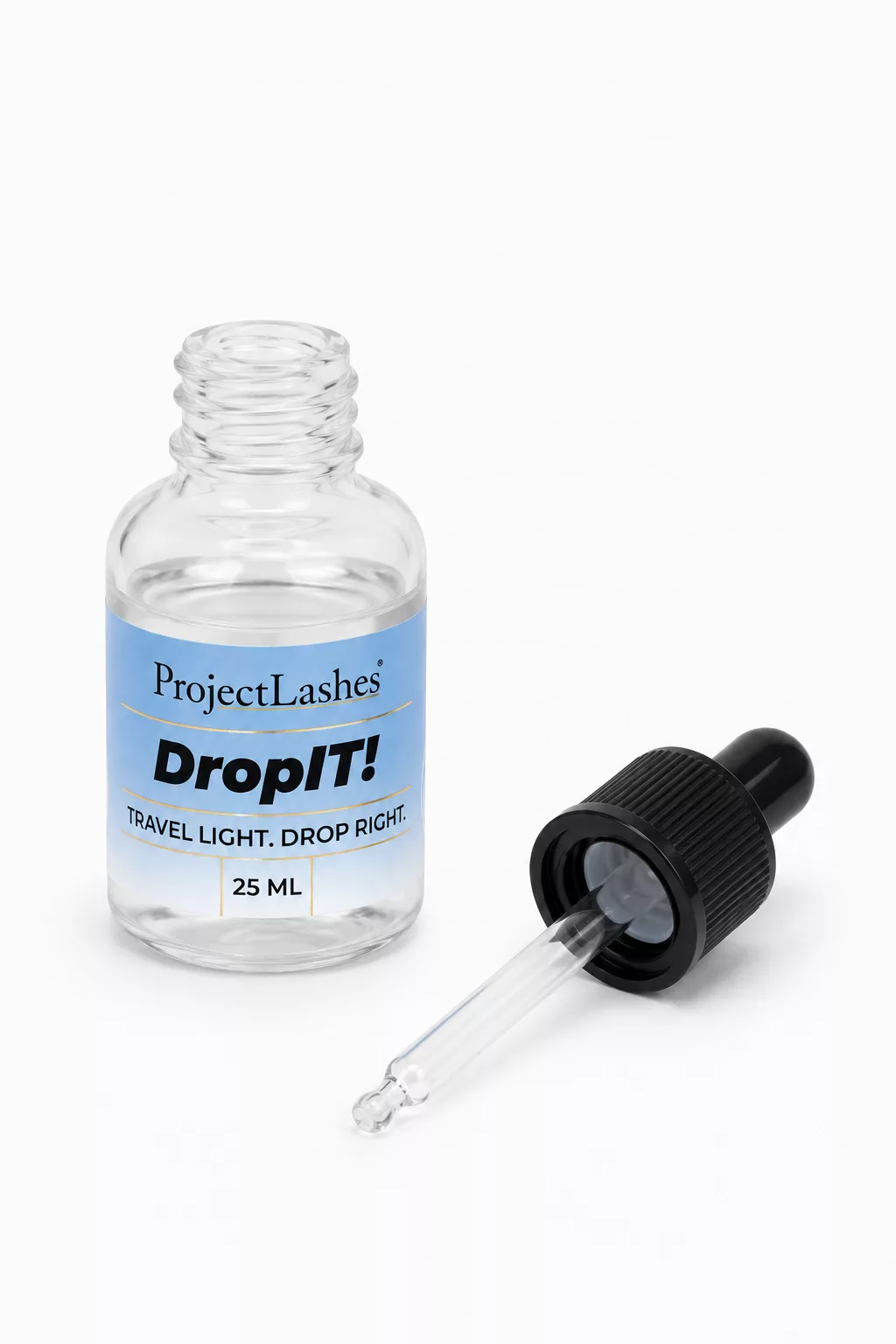 Butelka z pipetką droper 25 ml ProjectLashes na kosmetyki próbki plastikowa