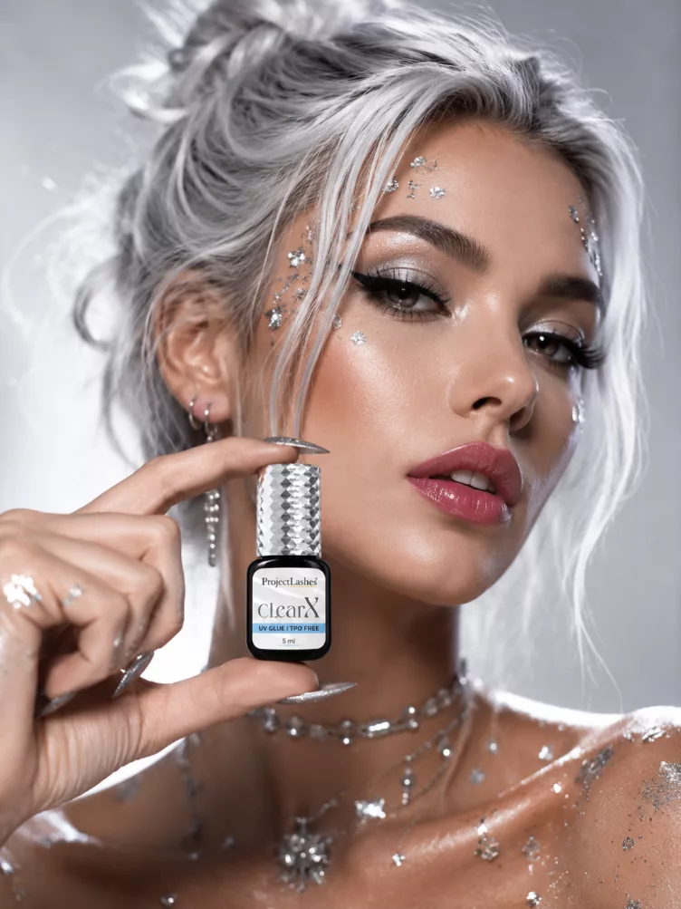 Klej do przedłużania rzęs UV LED ProjectLashes ClearX przeźroczysty 5ml bez TPO