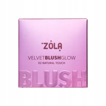 ZOLA Róż do Policzków Velvet Blush Glow 02 Natural Touch