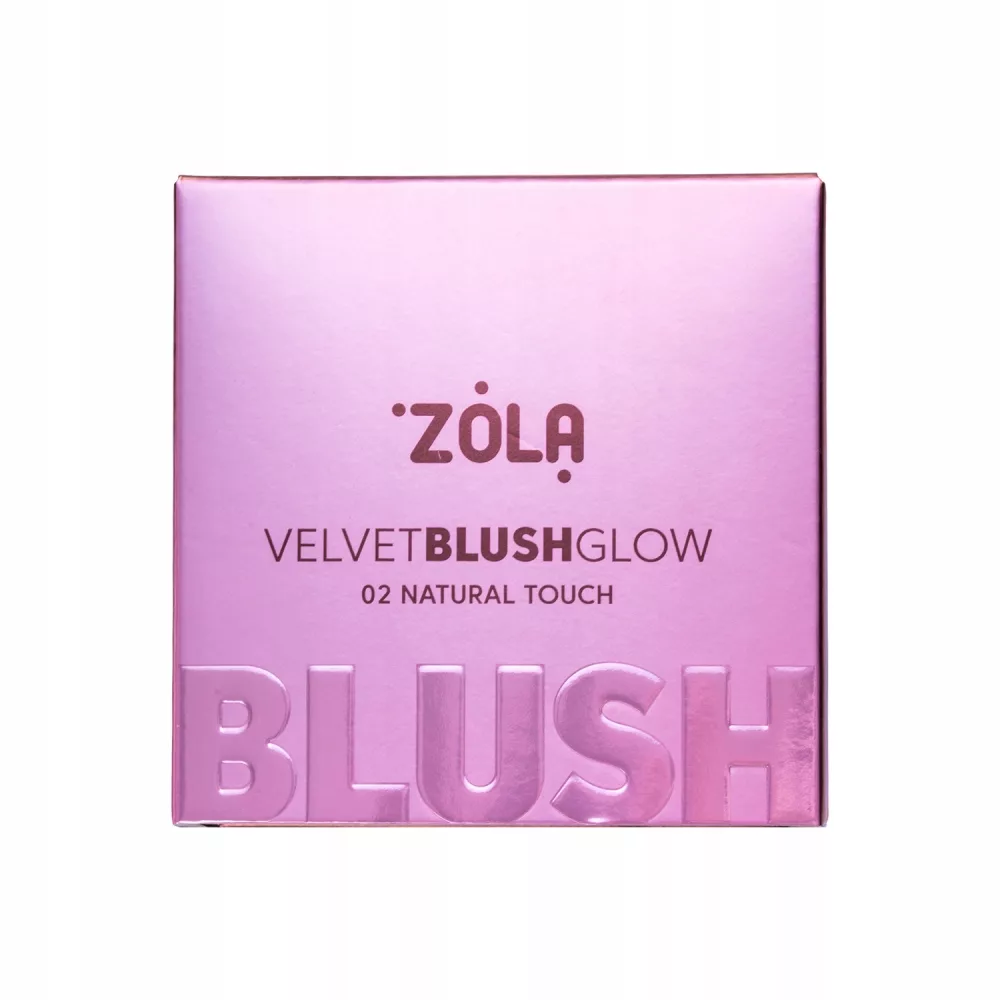 Róż do policzków wypiekany różowy Zola Velvet Blush Glow 03 Cool Peony