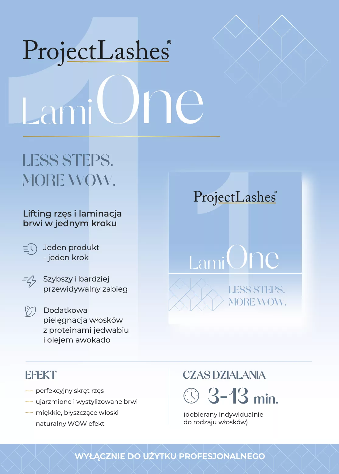 ProjectLashes LamiONE STEP preparat do laminacji brwi lifting rzęs 10ml