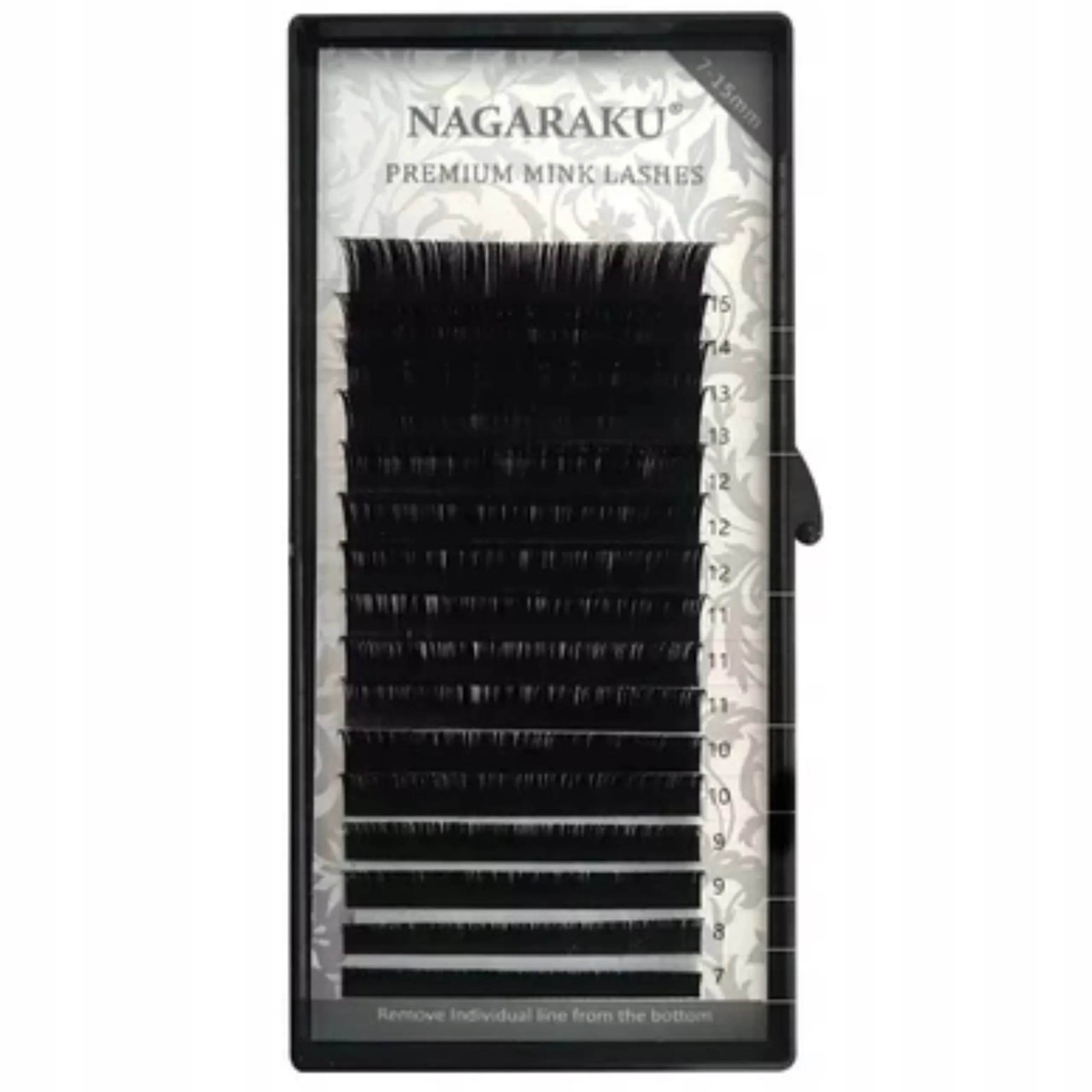 Sztuczne rzęsy do przedłużania NAGARAKU MIX Premium CC 0.07 7-15 mm C+