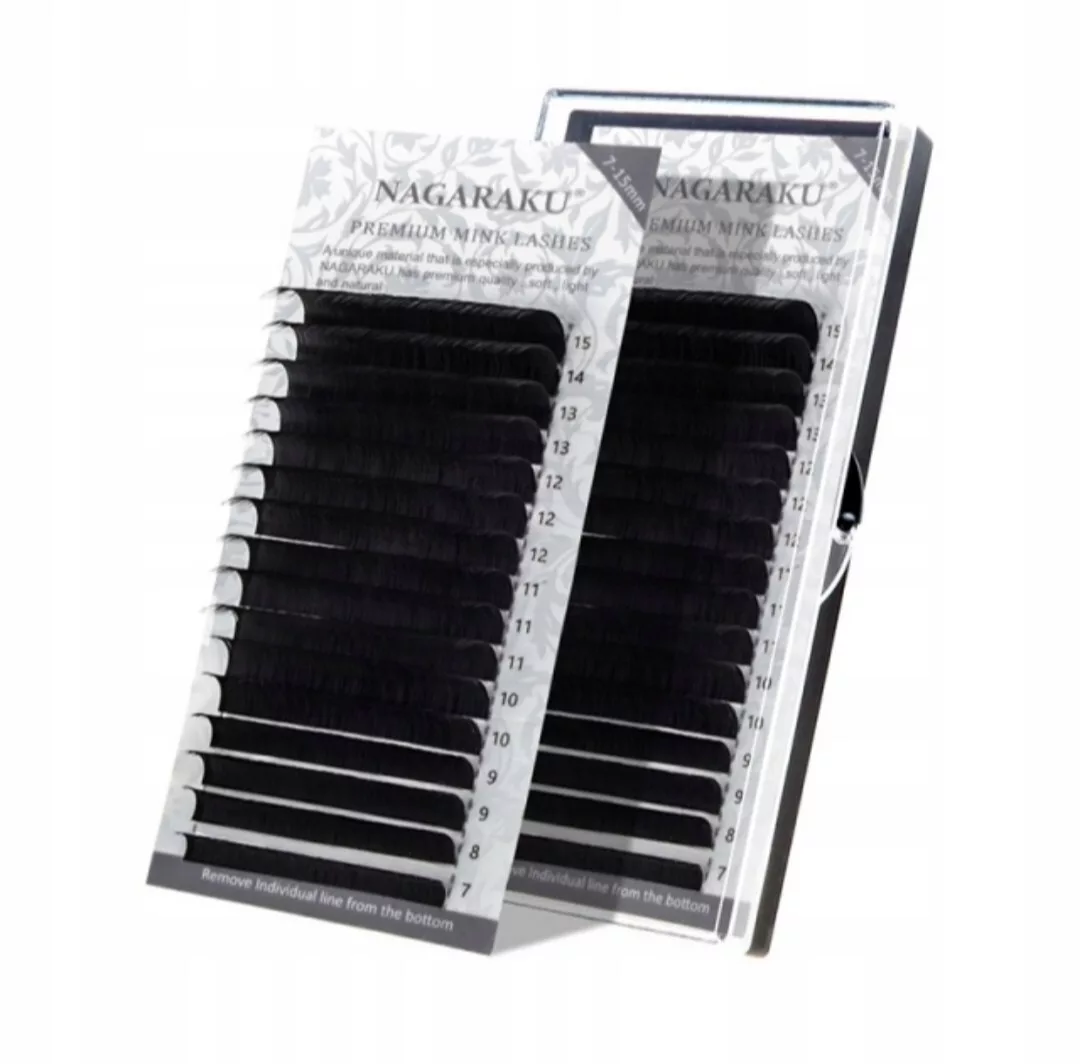 Sztuczne rzęsy do przedłużania NAGARAKU MIX Premium CC 0.07 7-15 mm C+