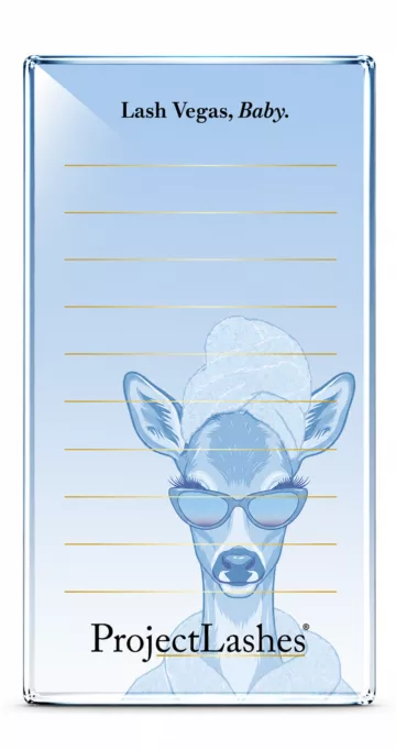 Lash holder podstawka do rzęs stacja rzęsowa 7x14 cm Blue Bambi Deer