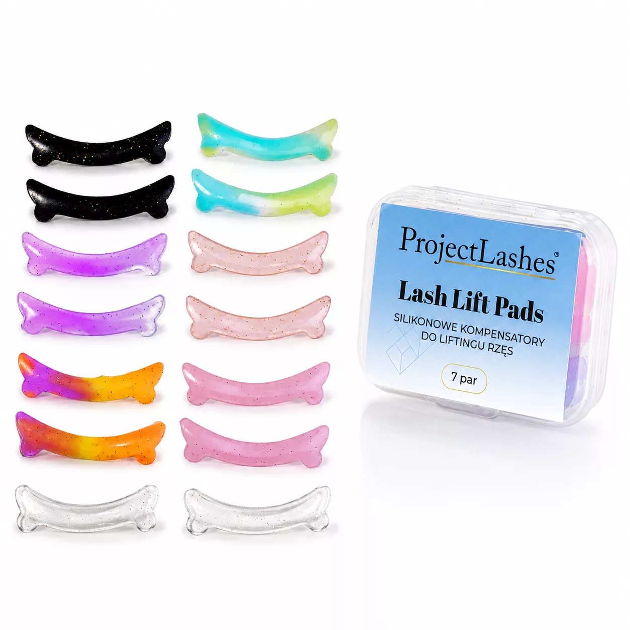 Kompensatory do liftingu rzęs Teddy Bears Lash Lift Pads ProjectLashes 7par