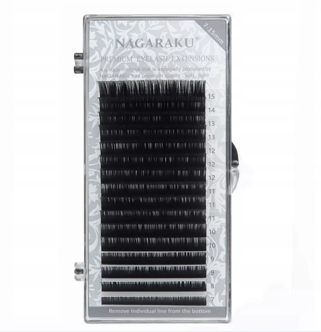 Sztuczne rzęsy do przedłużania NAGARAKU MIX Premium CC 0.07 7-15 mm C+
