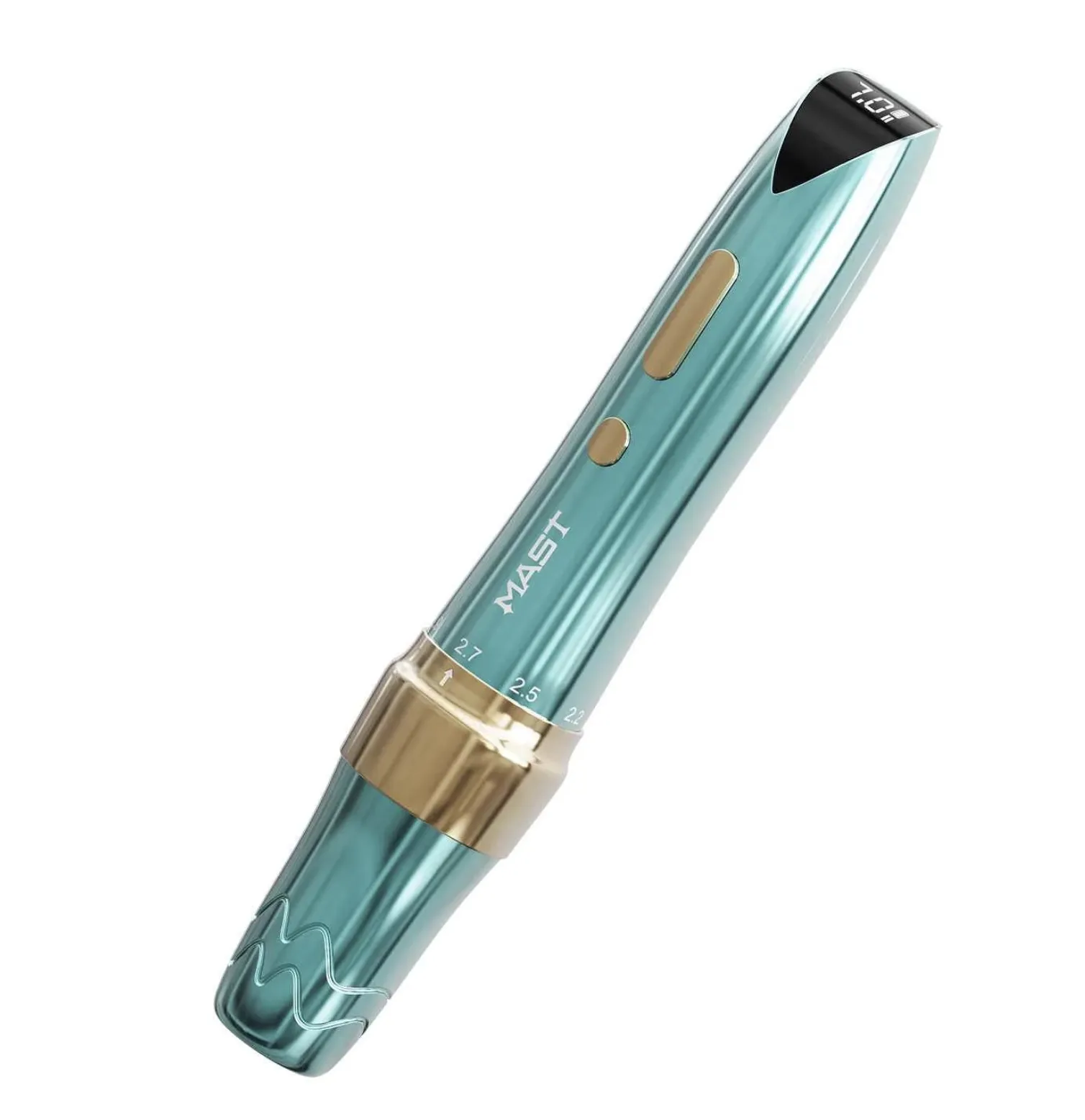 Maszynka do tatuażu PMU Mast P60 WQP-05-3 TIFFANY BLUE z baterią