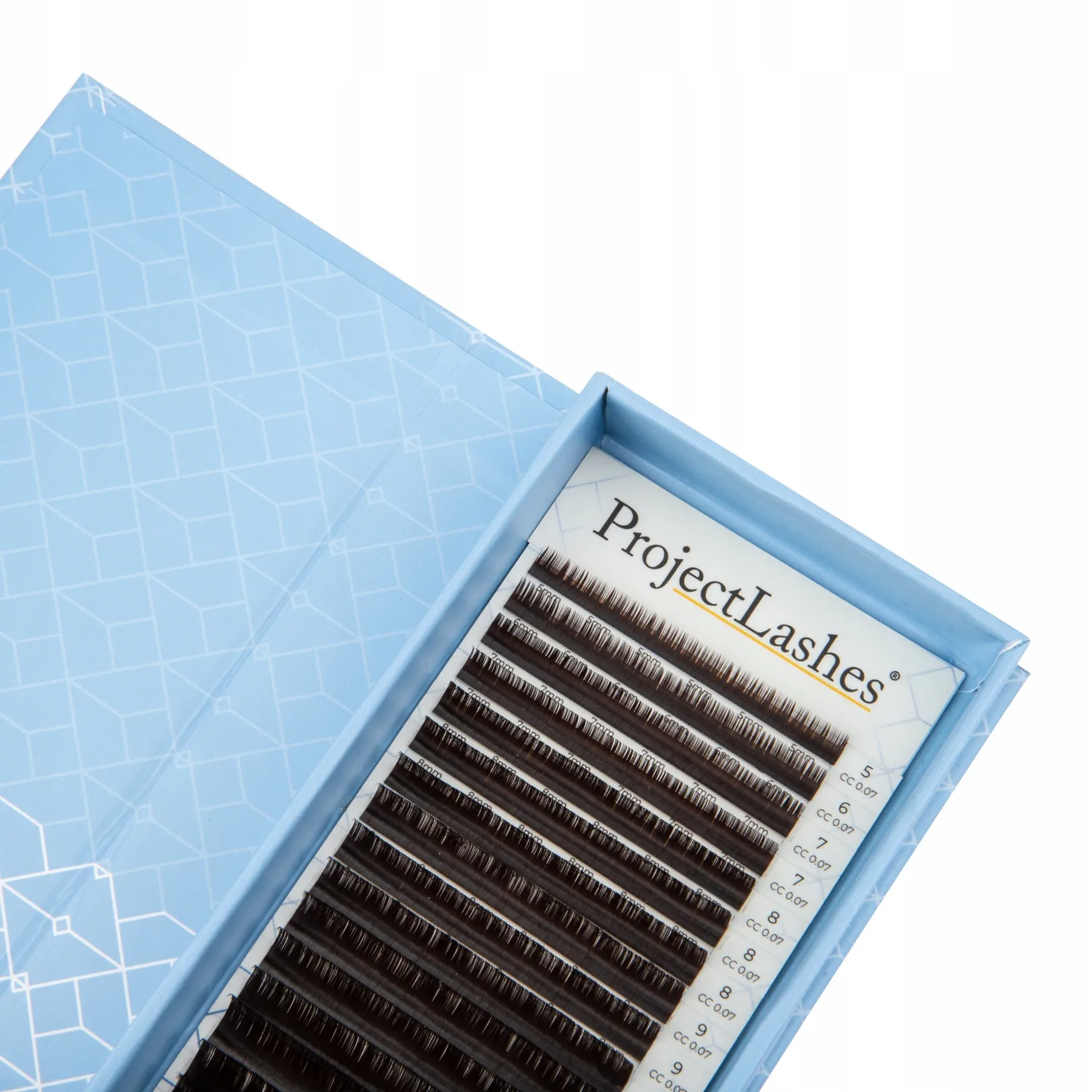 Rzęsy Project Lashes 0,085 MIX Ciemny Brąz Espresso brązowe