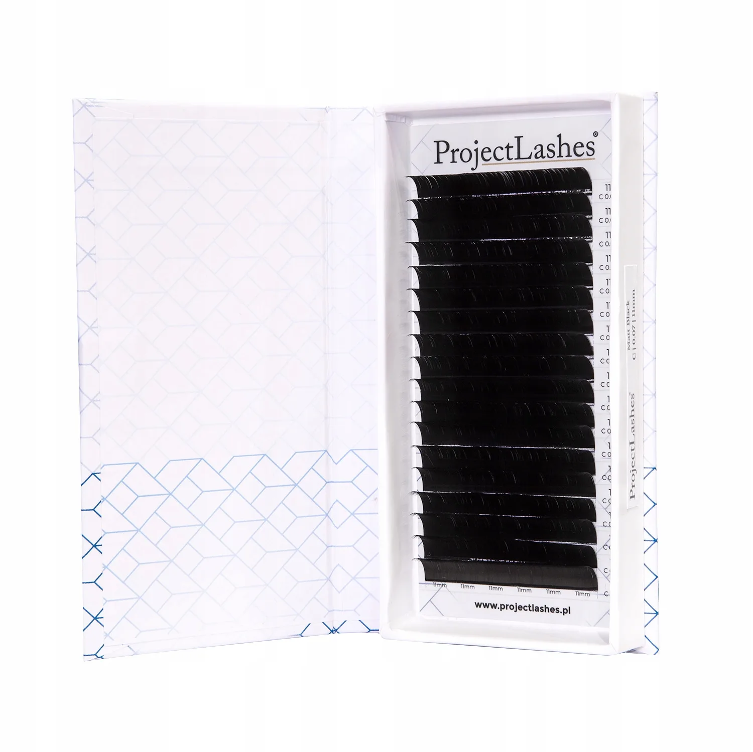 Rzęsy Project Lashes C 0,085 5-13mm czarne MIX MATT