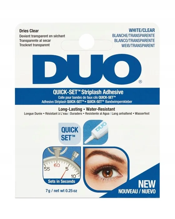Klej do rzęs bondingowych Duo Quick-Set Striplash Clear bezbarwny tubka 7g